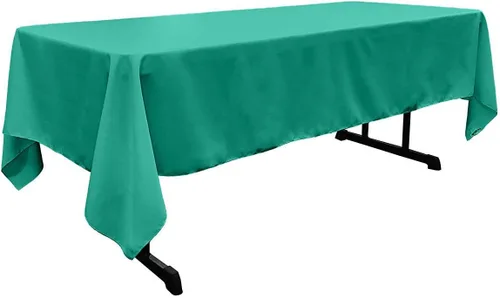 Vista 36 de New Creations Fabric & Foam Inc - Mantel rectangular de popelina de poliéster de 60 pulgadas de ancho por 120 pulgadas de largo. (Avocado)