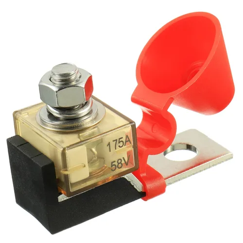 Vista 9 de 30 AMP MRBF bloque de terminales portafusibles solo perno prisionero 5/16" (M8) Fusible de batería clasificado compacto 30A