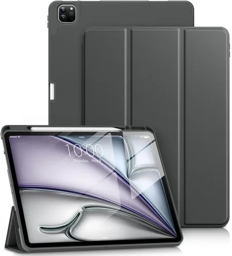 Vista 16 de DTTO Funda para iPad Air de 13 pulgadas M3/M2 2025/2024, iPad Pro de 12.9 pulgadas (6ª/5ª/4ª/3ª generación), funda suave con soporte triple delgado