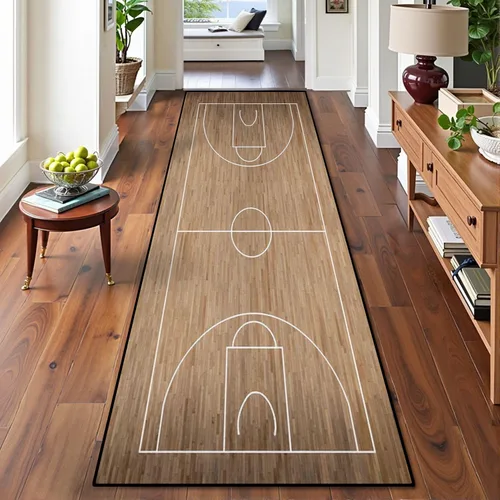 Vista 15 de Alfombra de corredor lavable de 2 x 6 pulgadas, diseño de arcade, diseño de barco espacial a la puesta de sol, retro, de los años 80, de ciencia