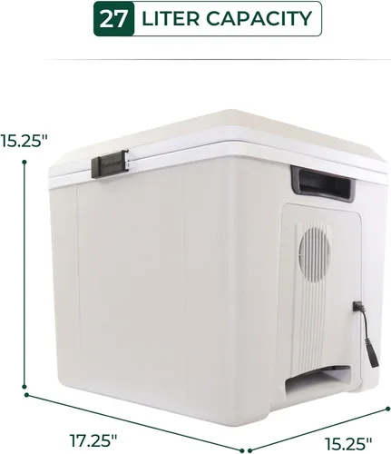 Vista 9 de Refrigerador Voyager Koolatron de 29 qt (cuartos de galón), talla única , gris