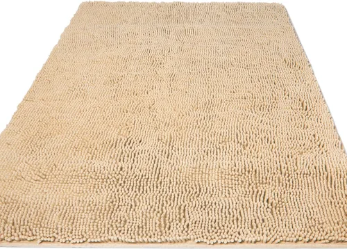 Vista 40 de Yeaban Alfombra de pasillo de baño de 24 x 72 pulgadas, antideslizante, alfombra de baño larga de felpilla gruesa, absorbente y lavable, alfombra