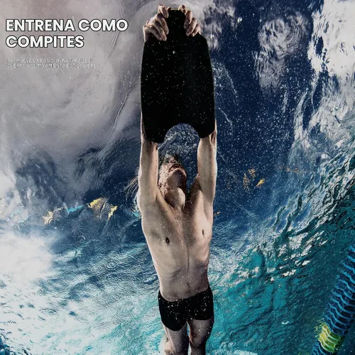 Vista 4 de TYR Hydrofoil Kickboard - Ayuda avanzada de entrenamiento de natación 3D para técnica de estilo libre y natación competitiva Negro