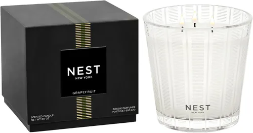 Vista 7 de NEST New York - Vela perfumada con tres mechas, limón y menta de Amalfi - 21.2 oz - Hasta 100 horas de tiempo de combustión - Recipiente de vidrio