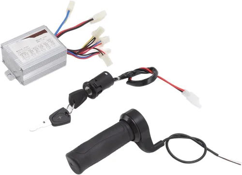 Vista 6 de deportes scooter motores 36 V 500 W cepillo motor controlador de velocidad con acelerador agarre cerradura de puerta eléctrica para scooter