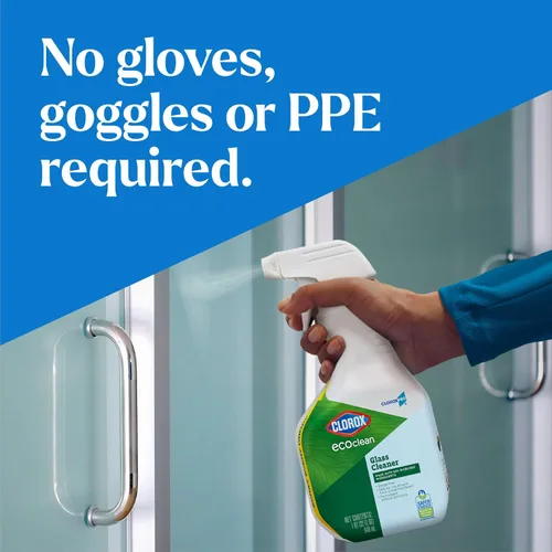 Vista 5 de Clorox Pro Clorox EcoClean - Botella de spray limpiador de vidrio, 32 onzas líquidas