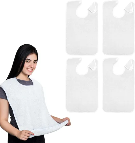 Vista 18 de Avalon Towels Adult Bibs for Women 100% Cotton Bib for Adults for Eating - Terry Cloth Adult Bibs for Men Clothing Protectors