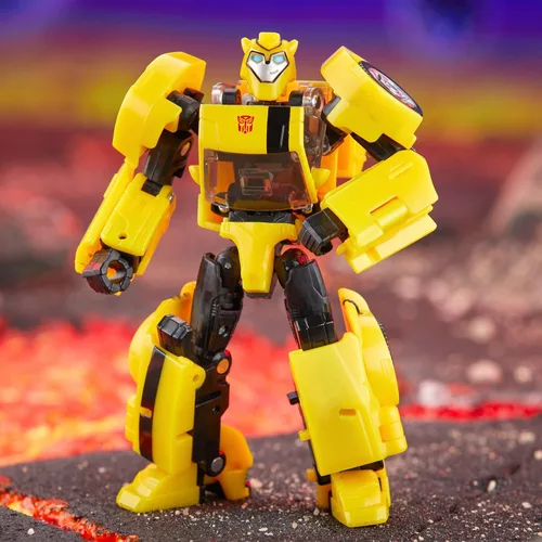 Vista 13 de Transformers Legacy United Deluxe Class Animated Universe Bumblebee, Figura de Acción Convertible de 5.5 Pulgadas, 8+
