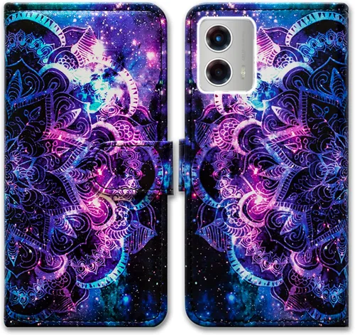 Vista 24 de Bcov Funda para Moto G 5G 2023, diseño de pájaro negro y verde con tapa para teléfono con ranura para tarjetas, soporte para Motorola Moto G 5G 2023