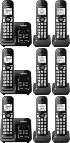 Vista 15 de Panasonic - Teléfono inalámbrico con contestador automático, Link2Cell Bluetooth para el hogar, asistente de voz y bloqueo avanzado de llamadas