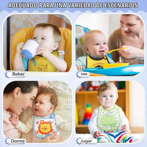 Vista 7 de HooLing - 24 baberos para bebés para niños pequeños a granel