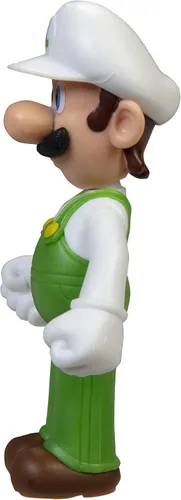 Vista 4 de Super Mario Figura de acción de 2.5 pulgadas, juguete coleccionable Luigi de pie de fuego