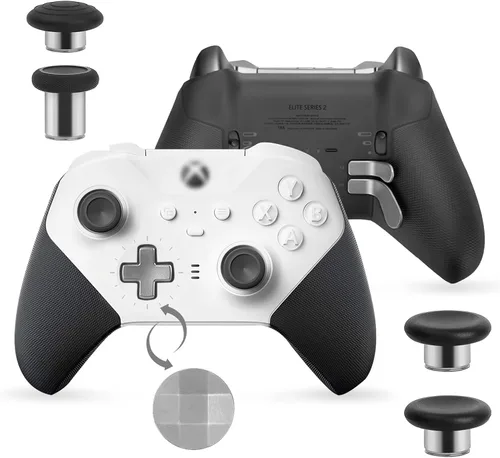 Vista 4 de TOMSIN Paquete de repuesto de accesorios para mandos Xbox Elite Series 2 13 en 1, 6 palillos de metal, 2 almohadillas D, 4 palas y 1 ajustador