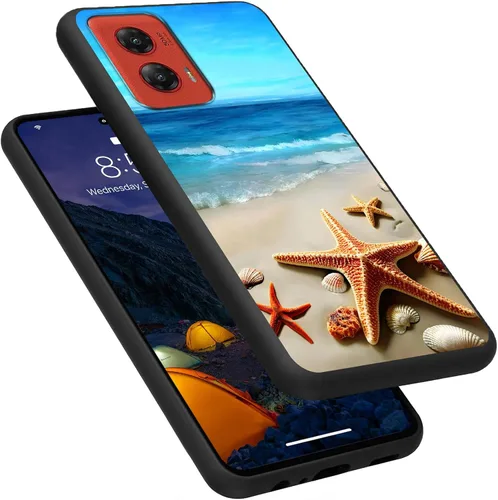 Vista 262 de Funda para Motorola Moto G Play 4G 2024, delgada y ligera, de silicona de TPU suave, color negro, ultrafina, para Motorola Moto G Play 4G 2024, Art