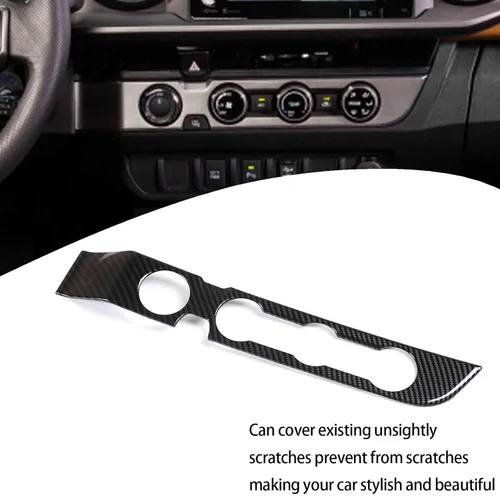 Vista 3 de Lcojicep Cubierta de panel de botón de aire acondicionado, accesorios de automóvil compatibles con Tacoma 2016-2020
