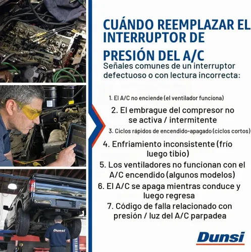 Vista 3 de DUNSIHUI Interruptor de presión de aire acondicionado AC 6f9319d594aa compatible con Ford, Lincoln y Mercury Focus Fiesta Escape
