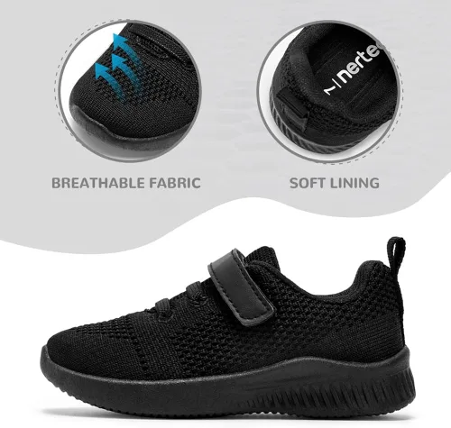 Vista 4 de nerteo Zapatos deportivos para correr y caminar para niños pequeños