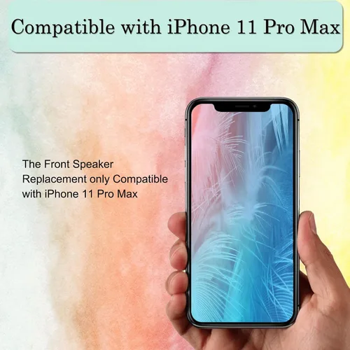 Vista 4 de Auricular de repuesto para iPhone 11 Pro Max Earpiece Replacement Speaker Earphone Flex Cable Replacement Light Proximity Sensor Speaker Assembly
