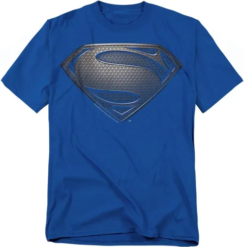 Vista 10 de Popfunk Camiseta negra clásica de Superman Man of Steel Movie Grey Shield Sm Shield - Negro
