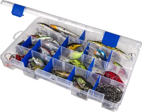 Vista 7 de Flambeau Outdoors 1002 Tuff Tainer, caja de bandeja de aparejos de pesca, incluye [2] divisores Zerust, 6 compartimentos
