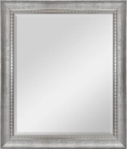 Vista 15 de MCS Simplicity - Espejo de pared grande de 21.5x25.5 pulgadas, espejo negro con detalle biselado, espejo para colgar en pared vertical u horizontal