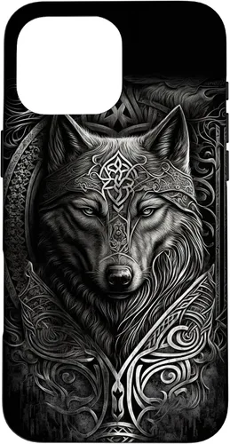 Vista 19 de Stylish Viking Wolf Design Wild Animal Viking Wolf Case for iPhone 17