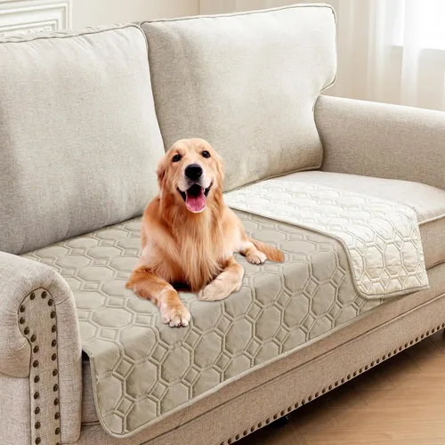 Vista 13 de ZNSAYOTX Mantas acogedoras definitivas (30 x 53 pulgadas), manta 100% impermeable para sofá para mascotas de perro, protector de sofá de cama