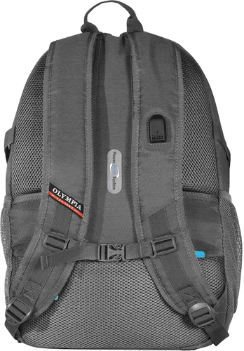 Vista 2 de Olympia U.S.A. USA Huntsman - Mochila para exteriores de 19" (25 l), gris + azul, Usa Huntsman - Mochila para exteriores (25 l)