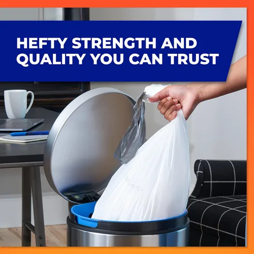 Vista 7 de Hefty Bolsas de basura hechas para adaptarse a simplehuman tamaño G (8 galones), 100 unidades (5 bolsas de 20 bolsas cada una)