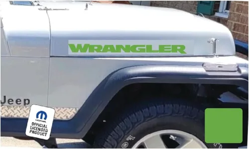 Vista 6 de Wrangler - Calcomanía para capó para Jeep Wrangler YJ (1986-1995) [rosa bebé] SJ4T7