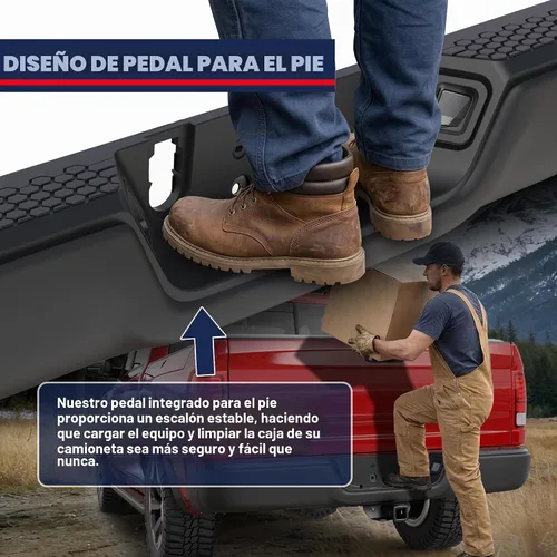 Vista 5 de MOSTPLUS Conjunto de parachoques trasero cromado compatible con Dodge Ram 09-18 1500/10-12 Ram 2500 3500 W/orificios de sensor de estacionamiento
