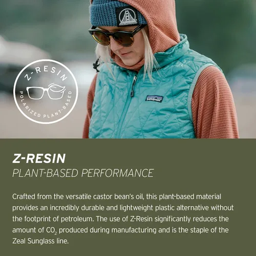 Vista 5 de Zeal Optics Mason Square Sunglasses, Deep Ocean