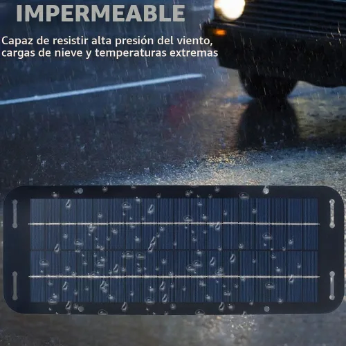 Vista 5 de Panel de carga solar, 60 W 12 V Panel solar portátil cargador de panel solar para caravana coche furgoneta barco