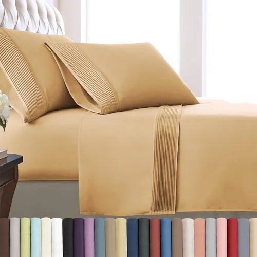 Vista 33 de Southshore Fine Linens®, juego de ropa de cama con bolsillo profundo, Microfibra, Negro, gemelo