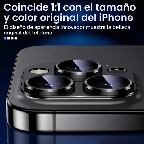 Vista 5 de Uyiton para iPhone 13 Pro/iPhone 13 Pro Max Protector de Lente de Cámara, [Fuerte Adhesión] [Protección contra Caídas] Cubierta de Cámara Posterior