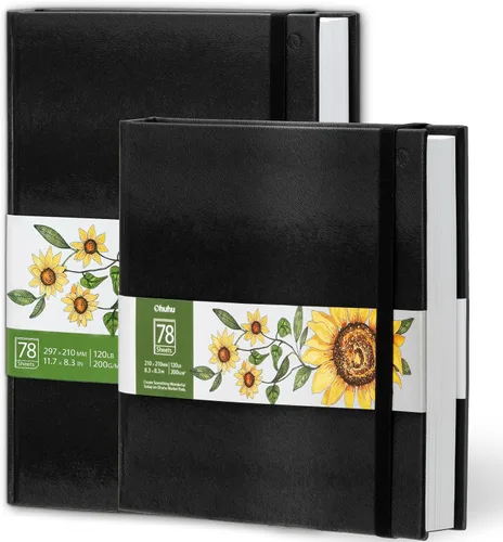 Vista 11 de Ohuhu Cuaderno de dibujo de 6.3 x 6.3 pulgadas para dibujar y dibujar