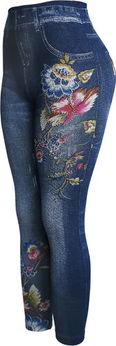 Vista 2 de KMystic - Leggings jeans falsos para mujer