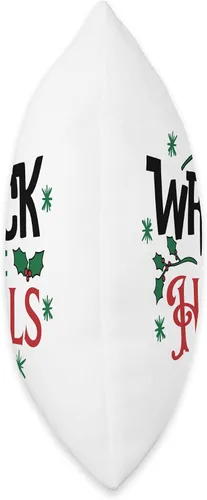 Vista 2 de jovy fits Wreck Funny Christmas Deck The Halls - Almohada para niños, 16 x 16 pulgadas, multicolor
