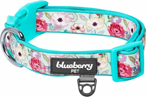 Vista 16 de Blueberry Pet - Collar ajustable para perro con forma de diamantes tribales del sudoeste en francés rosa con hebilla de metal, cuello 9-12.5