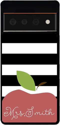 Vista 5 de Regalo de agradecimiento para profesores, funda de goma negra personalizada compatible con Google Pixel 10, 10 Pro, 10 Pro XL, 9a, 9 Pro, Pixel 9