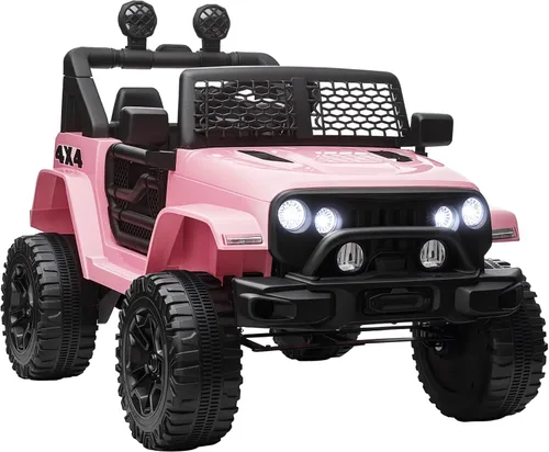 Vista 11 de Aosom Camión de paseo para niños de 12 V con control remoto para padres, automóvil eléctrico alimentado por batería con suspensión de resorte, Negro