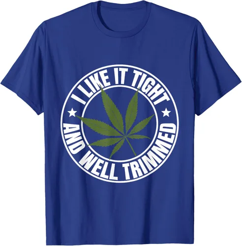 Vista 19 de Weed Cannabis Medical Marihuana I Like It Camiseta ajustada y recortada, Negro, S