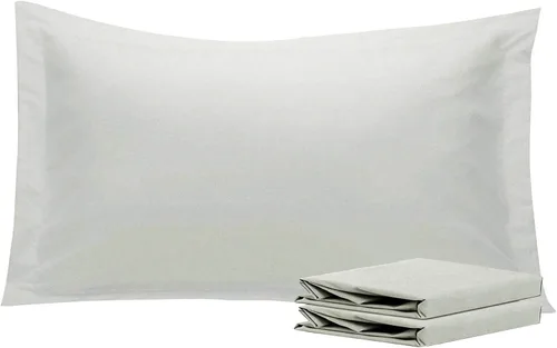 Vista 124 de NTBAY Fundas de almohada estándar, paquete de 2 fundas de almohada de microfibra cepillada de 20 x 26 pulgadas, súper suaves y acogedoras