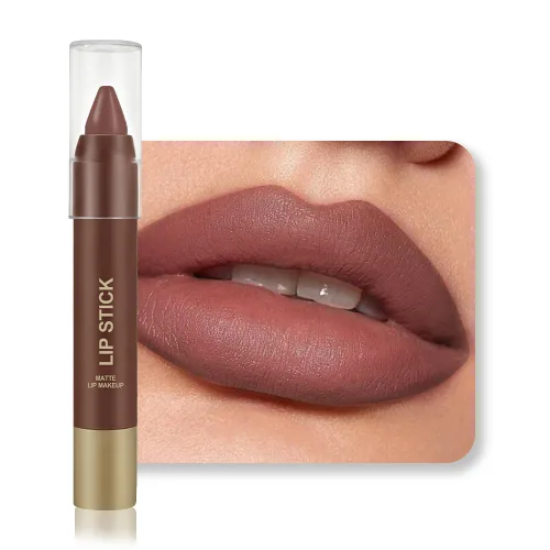 Vista 13 de BINGBRUSH Combo de delineador de labios y lápiz labial 2 en 1, lápiz labial mate, de larga duración, impermeable, lápiz labial, a prueba de manchas