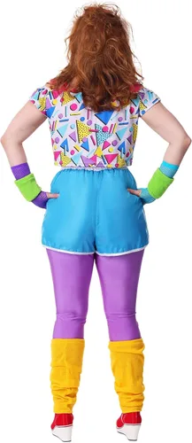 Vista 5 de Disfraz de los años 80 para mujer de talla extragrande