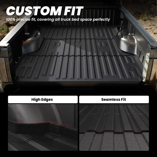 Vista 3 de LASFIT Tapete para caja de camioneta para Ford F250 F350 F450 2009-2016 de 6.75 pies Super Duty 81.9 pulgadas