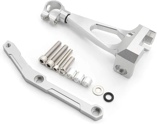 Vista 4 de FXCNC Racing motocicleta CNC amortiguador de dirección estabilizador búfer kit de montaje compatible con MT-09 MT09 FZ09 FZ-09 (no Tracer)