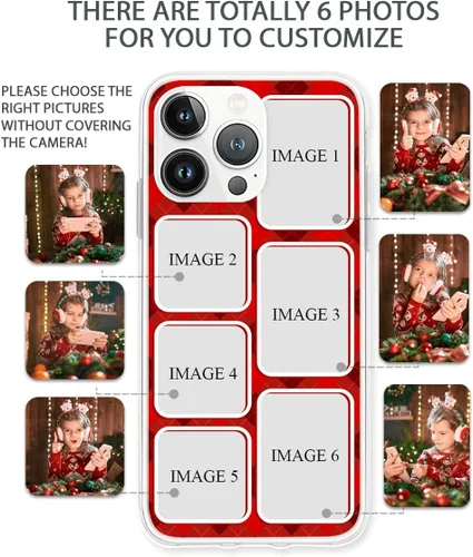Vista 2 de CUBICER Fundas personalizadas para teléfono, fotos de aniversario personalizadas, a prueba de golpes, regalos de boda para mujeres, hombres