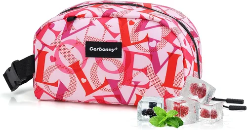 Vista 17 de Cerbonny Pequeña bolsa refrigeradora, bolsa de almuerzo congelable para niños y adultos, pequeña bolsa aislada, mini bolsa portátil para aperitivos