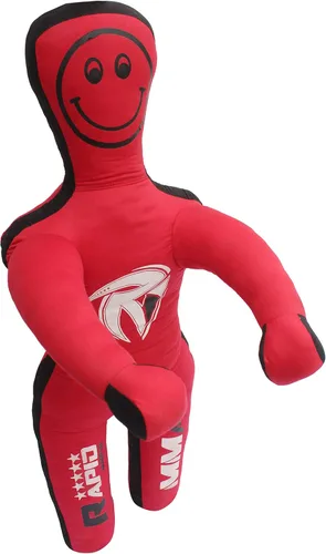 Vista 5 de Muñecos de práctica de boxeo de Jiu Jitsu para niños (4 pies y 48 pulgadas) sin rellenar, ninguno, rojo y negro
